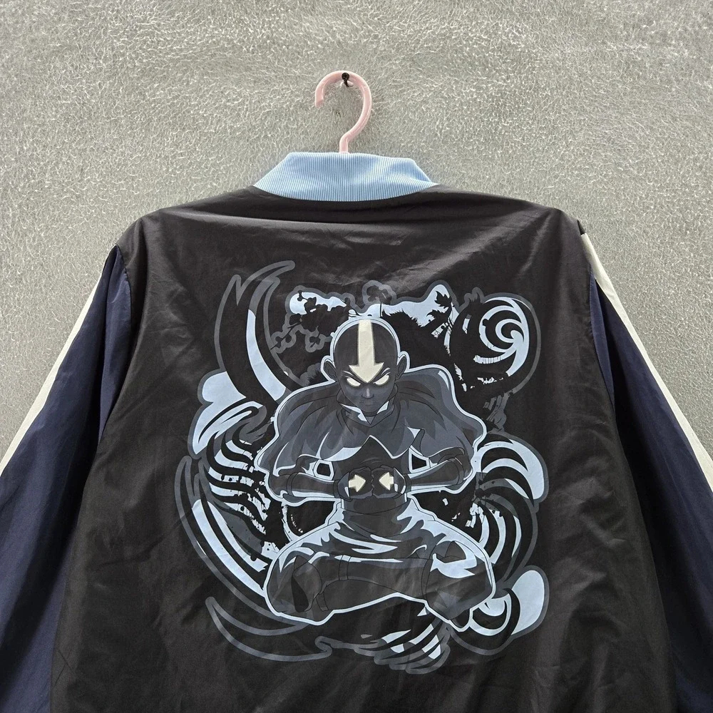 Avatar Men Jacket M‎ Black Graphic Bomber Character Zipper